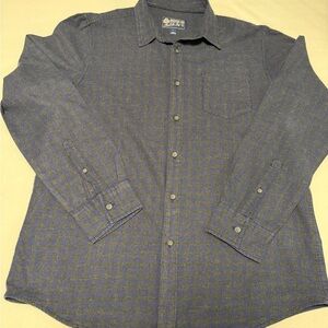 American Rag Gray Patterned Button-Down Shirt